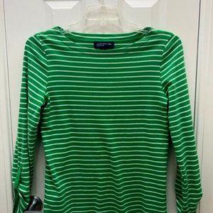 Striped Boatneck Tee Jones New York Size L
